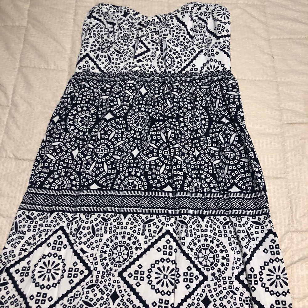 FULL LENGTH STRAPLESS MAXI DRESS -PAISLEY